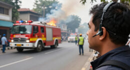 Delhi: Fire Breaks Out Near Dharamshila Hospital, 14 Fire Tenders On Spot - ANI News